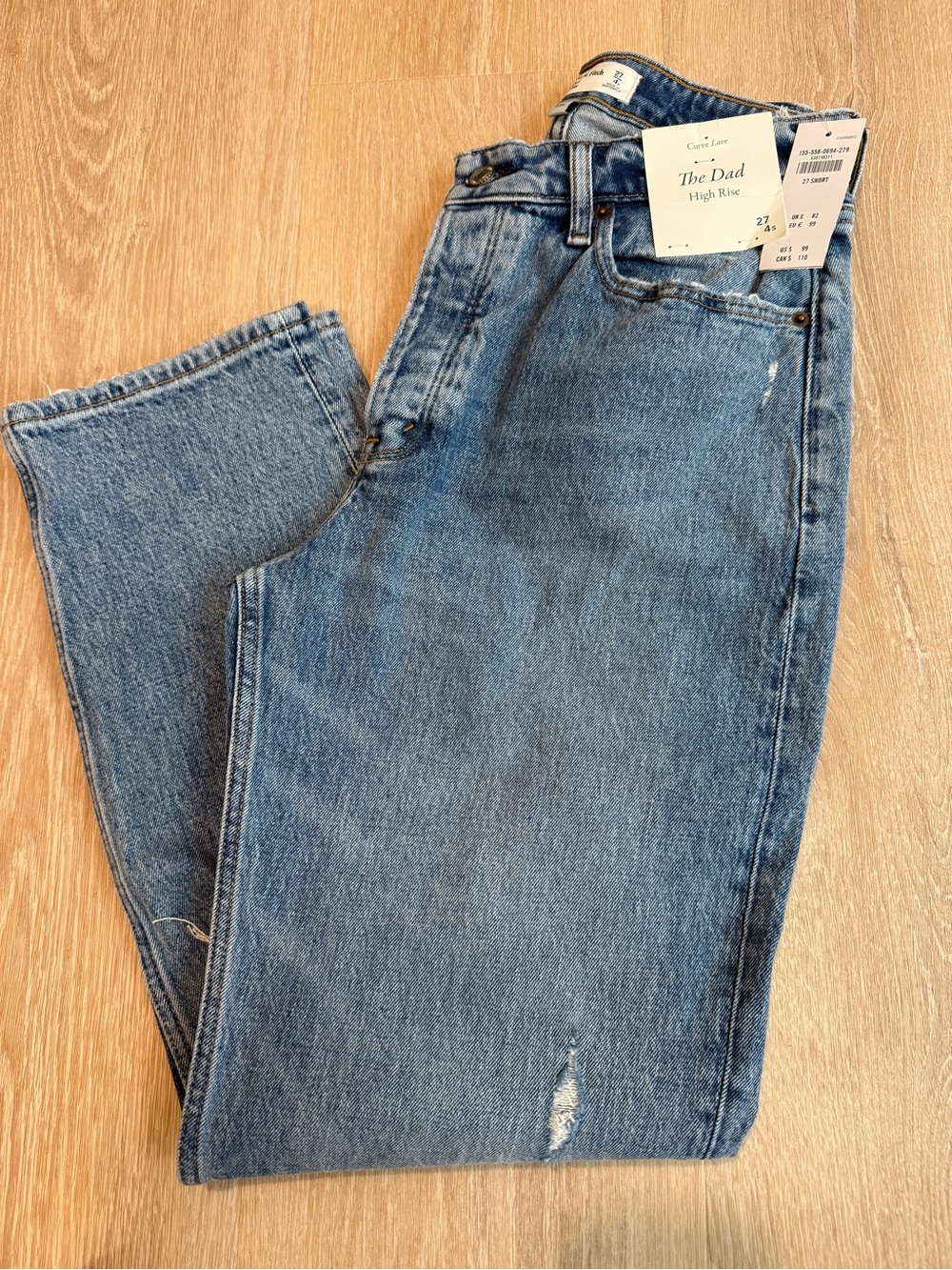 Abercrombie & Fitch The Dad High Rise Jeans Curve Love